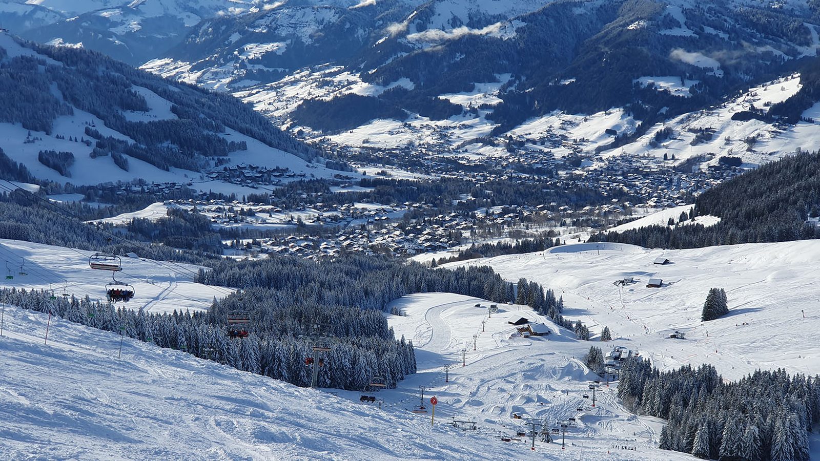 Le village de Megève et son domaine skiable
