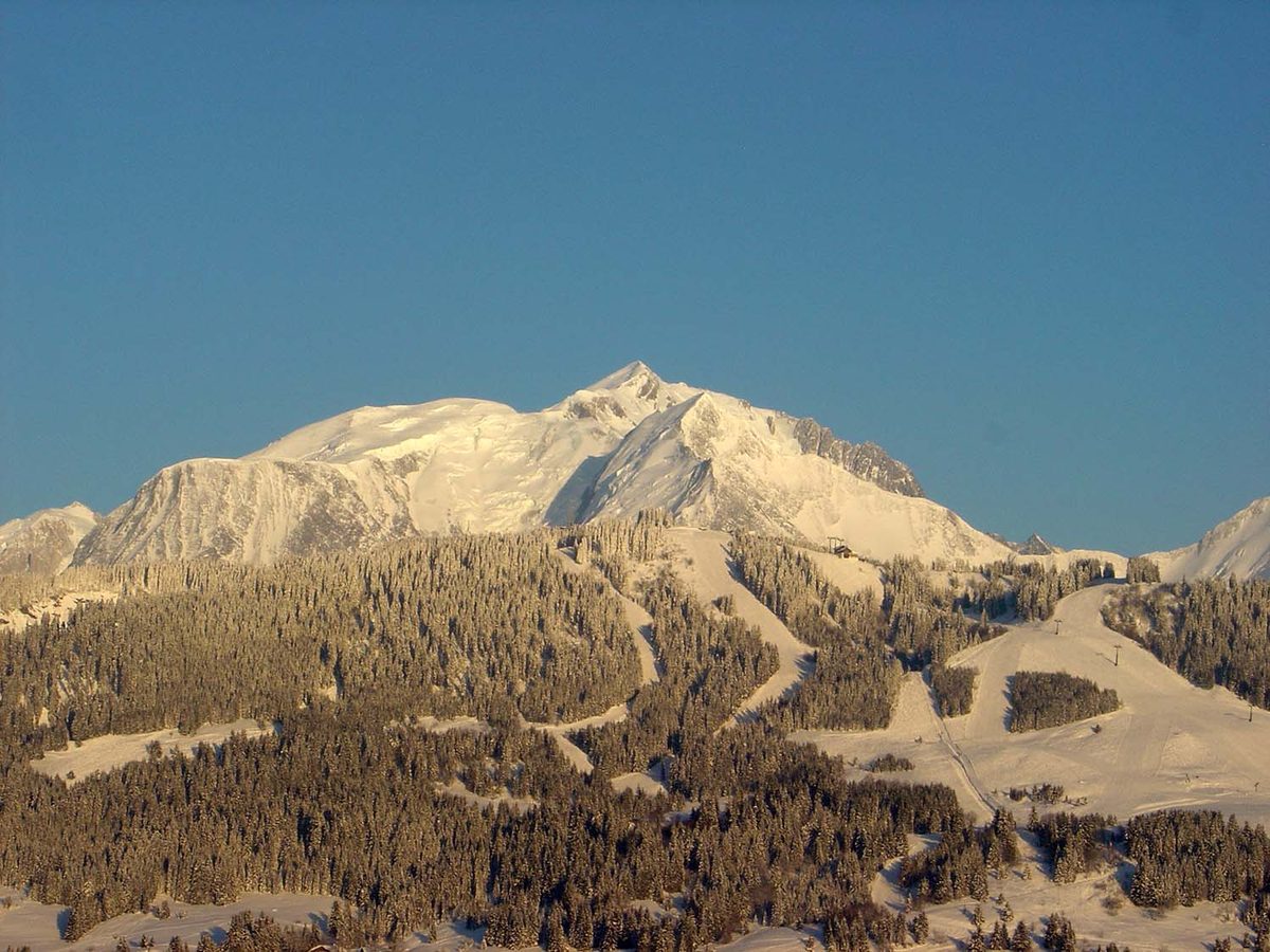 Le Mont-Blanc dans la lumière du soir